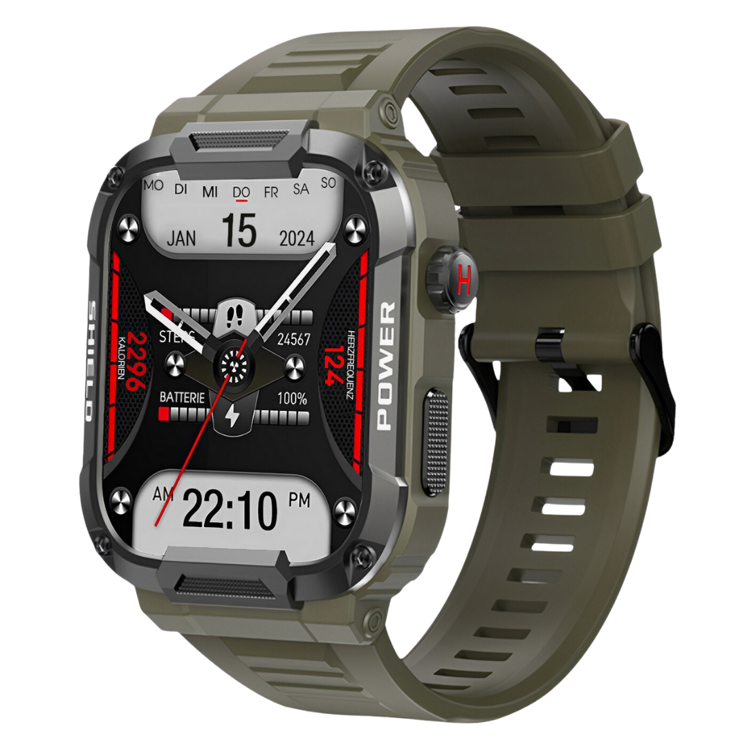 John – Men's Rugged Military Grade Design Smartwatch with Advanced Fitness Tracking