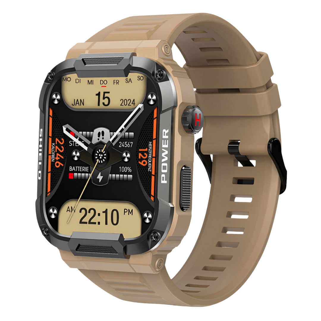 John – Men's Rugged Military Grade Design Smartwatch with Advanced Fitness Tracking