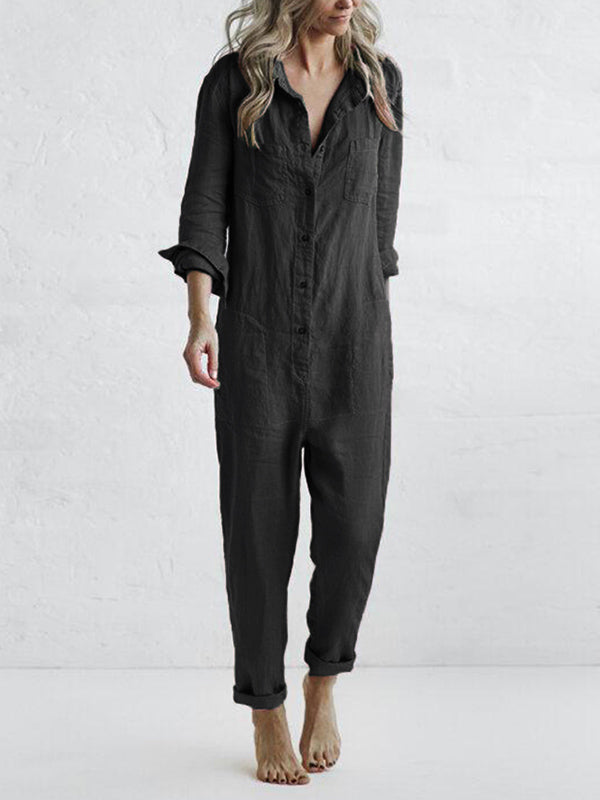 Andrine™ - Långärmad jumpsuit