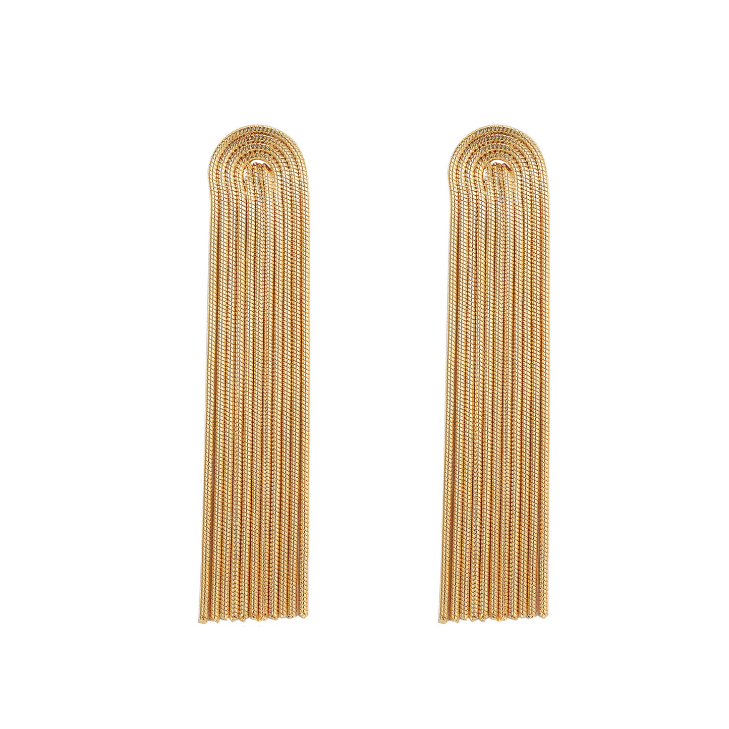 Judith – Women's Elegant Fringe Earrings with Long Tassel Design