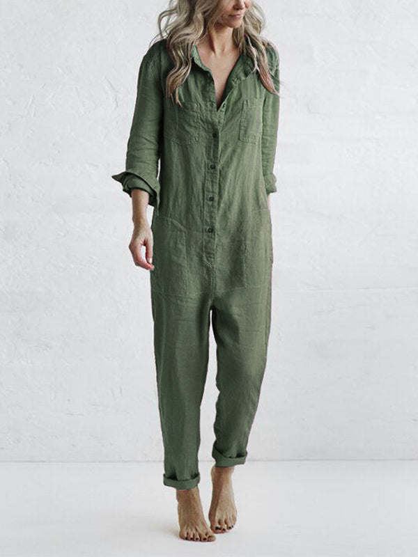 Andrine™ - Långärmad jumpsuit