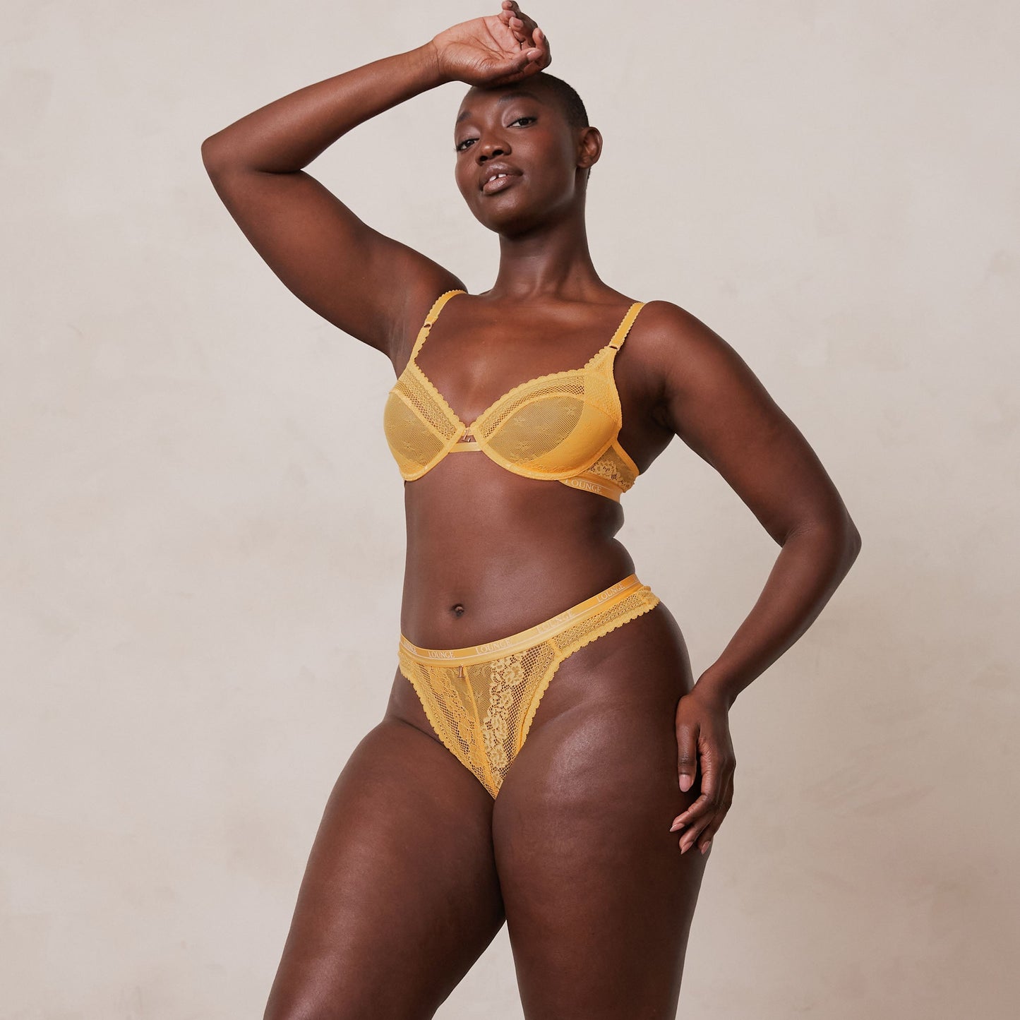 Sandra – Women's Mustard Balcony Bra