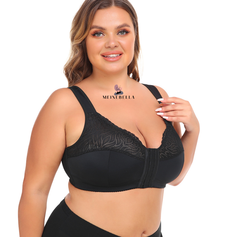 Brenda – Women's Front Closure Lace Wire-Free Bra