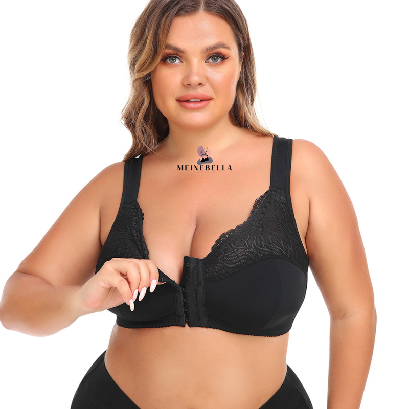 Brenda – Women's Front Closure Lace Wire-Free Bra