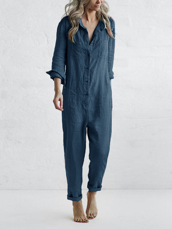 Andrine™ - Långärmad jumpsuit