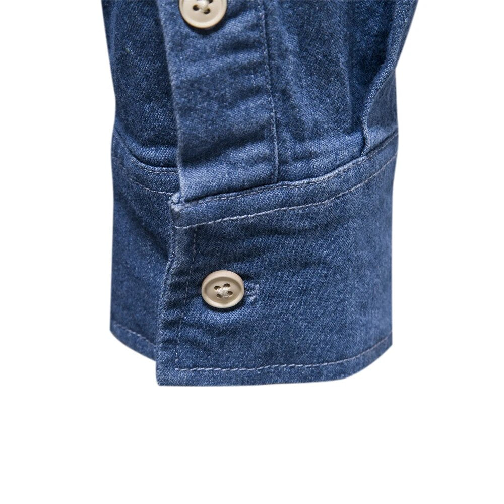 Denim skjorta för män