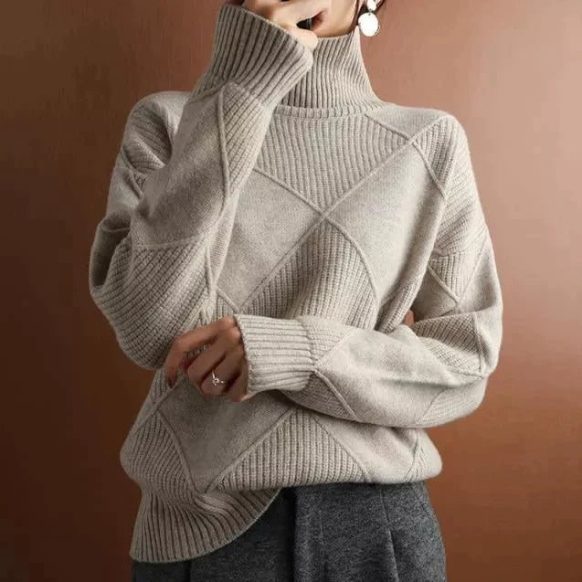 LØS KASHMIR POLOTRÖJA CARDIGAN