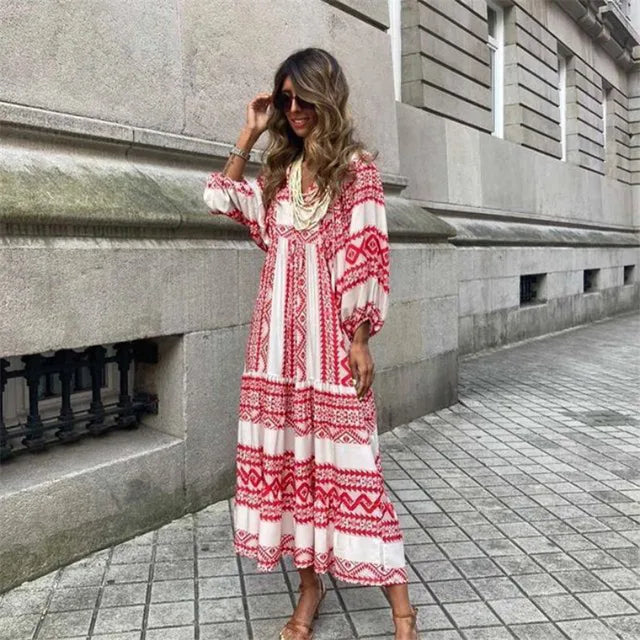 Sunniva™- Boho klänning