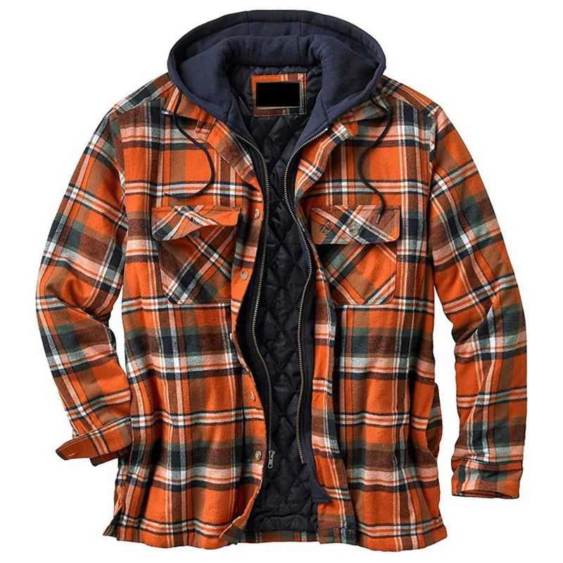 Andrew – Men's Quilted Hooded Shirt Jacket