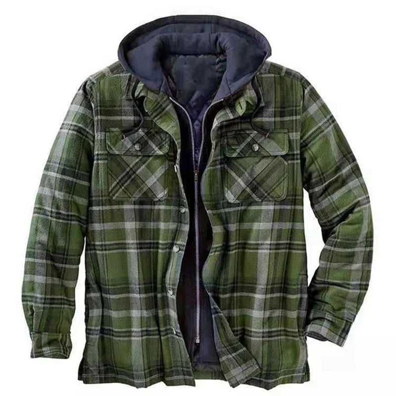 Andrew – Men's Quilted Hooded Shirt Jacket