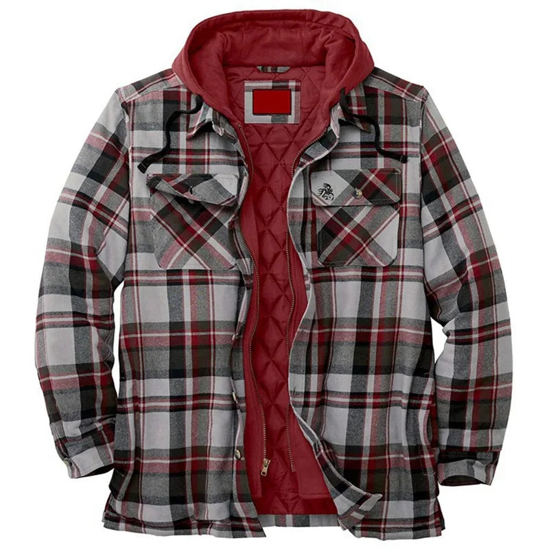 Andrew – Men's Quilted Hooded Shirt Jacket