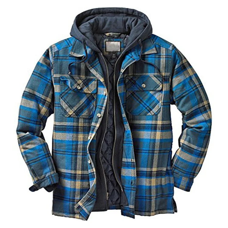 Andrew – Men's Quilted Hooded Shirt Jacket