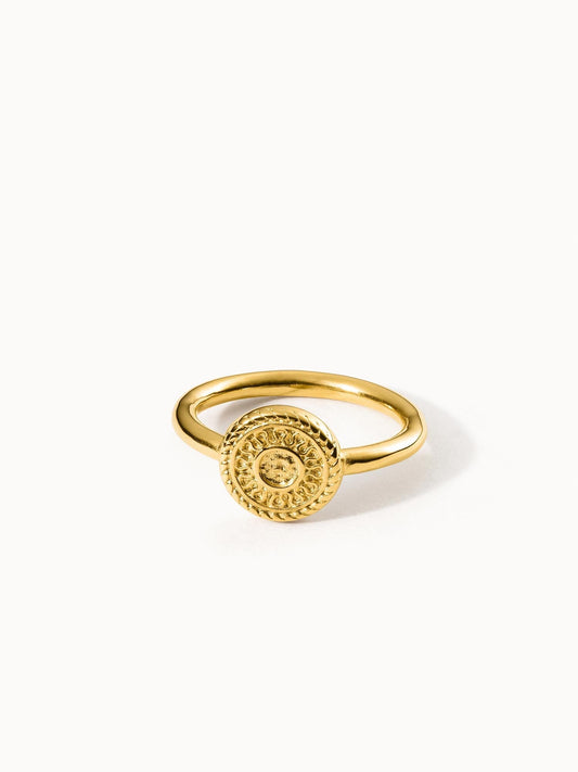 Louise – Women's Circular Medallion Ring