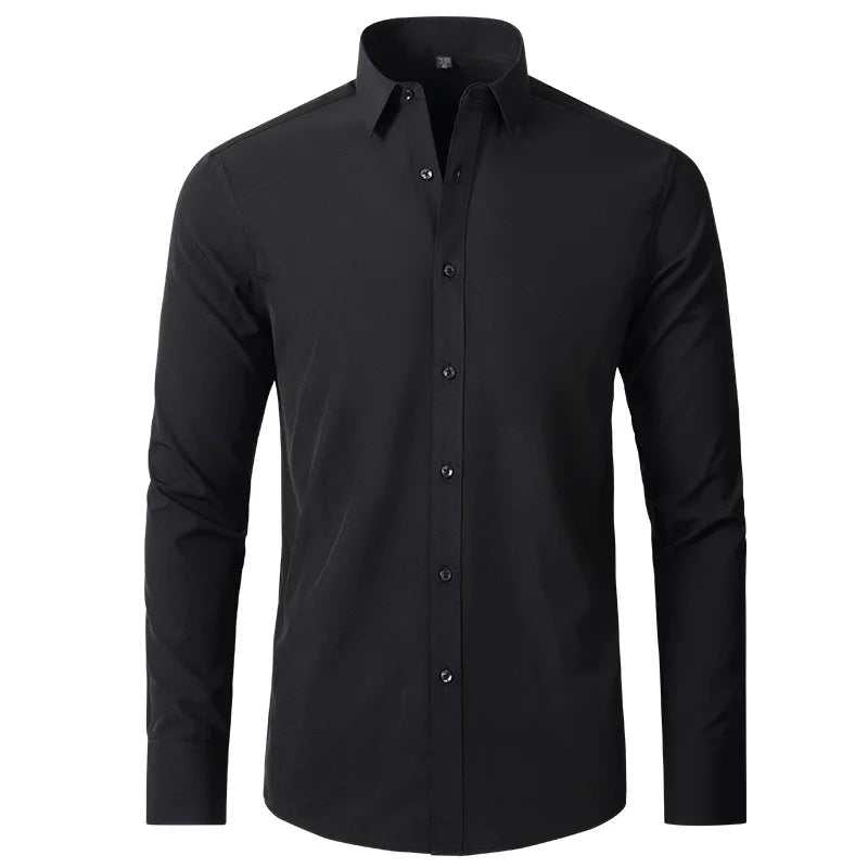 Calvin – Men's Stretchable Button-Up Slim-Fit Dress Shirt