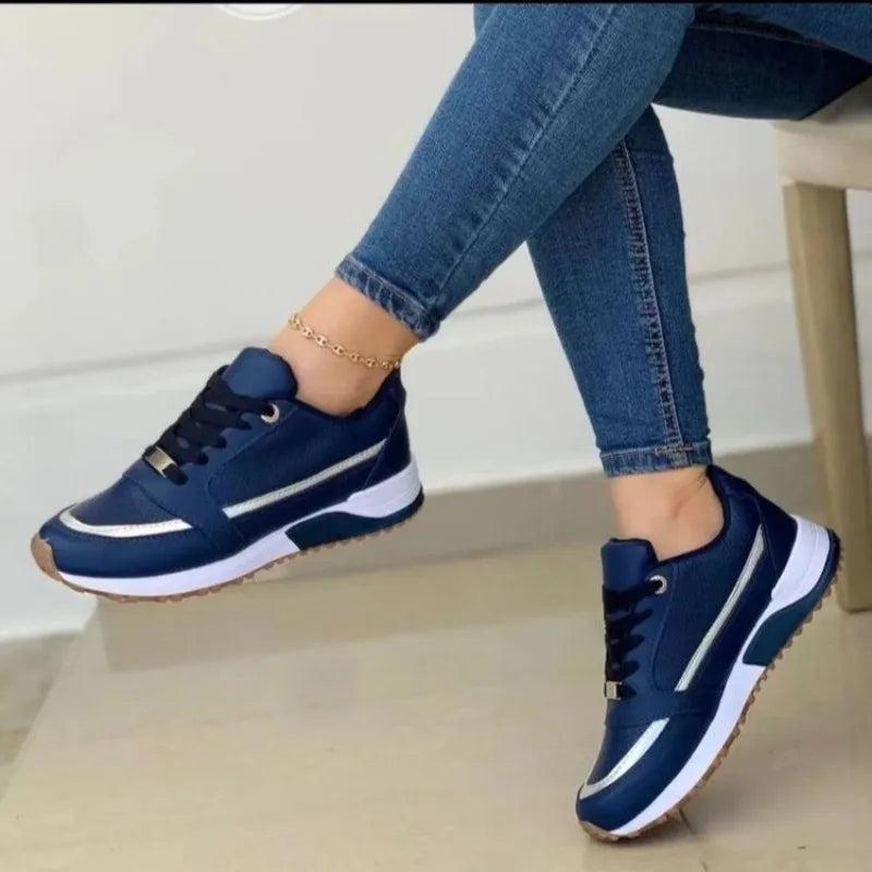 Jessica – Women's Casual Sports Shoes with PU Leather and Comfortable Sole