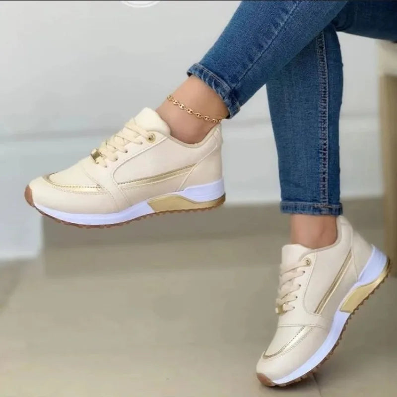 Jessica – Women's Casual Sports Shoes with PU Leather and Comfortable Sole