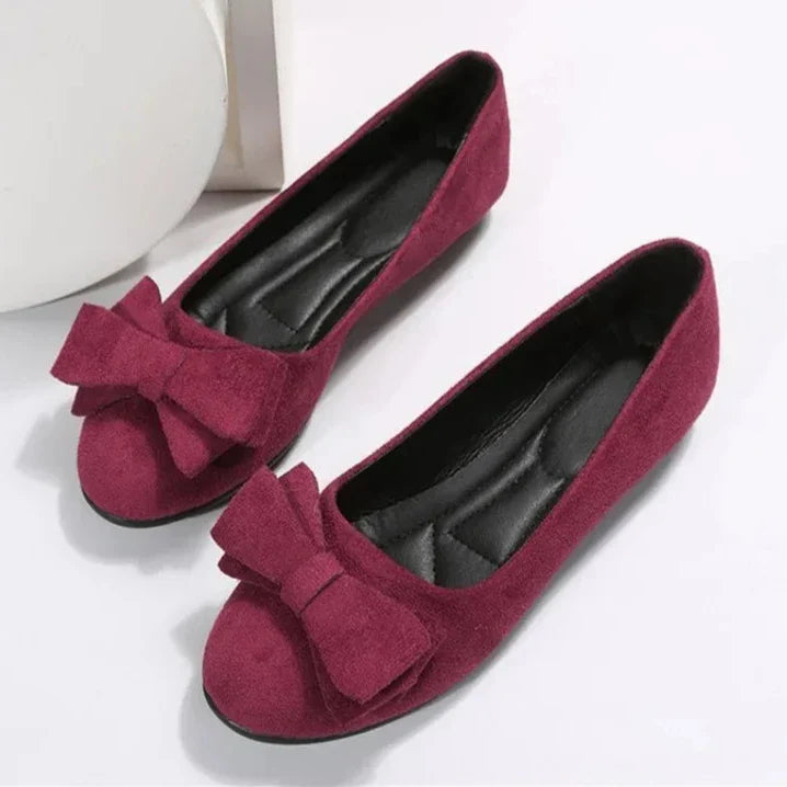 Fiona – Women's Elegant Bow Accent Flats