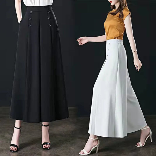 Kimberley – Women's Vintage High-Waist Wide-Leg Pants