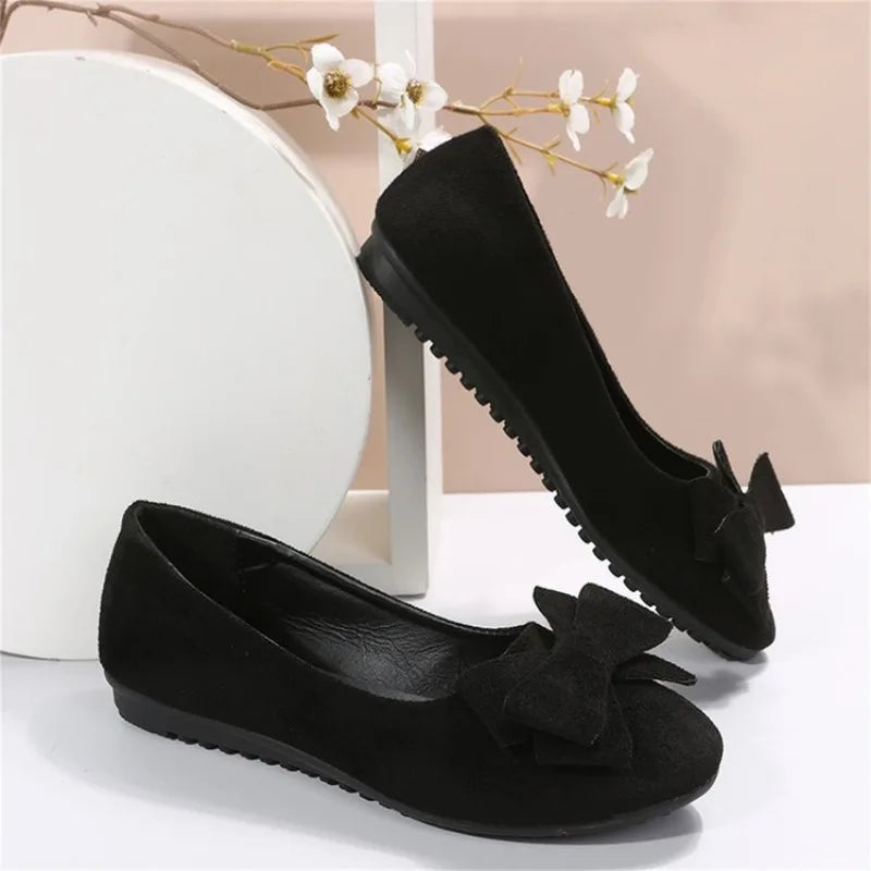 Fiona – Women's Elegant Bow Accent Flats