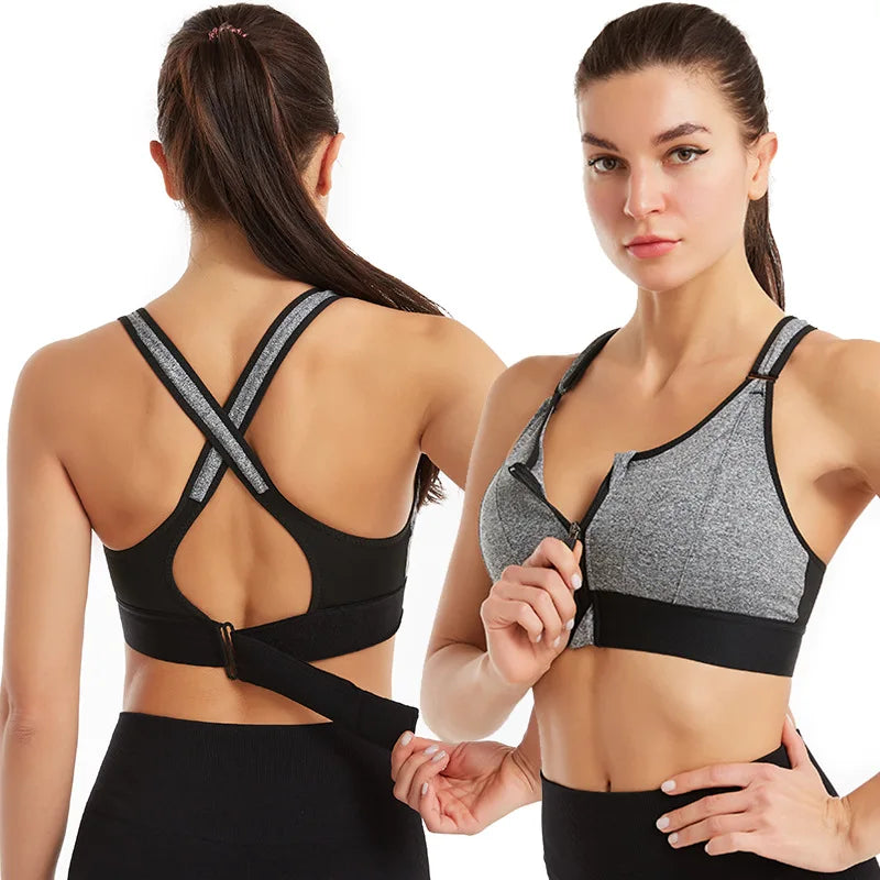 Julie – Women's Shockproof Sports Bra with Adjustable Straps