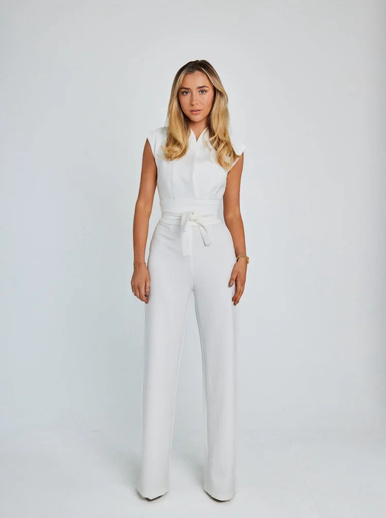 Jade – Womens' Sleeveless Wide-Leg Jumpsuit