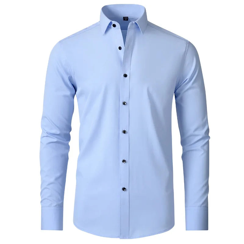 Calvin – Men's Stretchable Button-Up Slim-Fit Dress Shirt