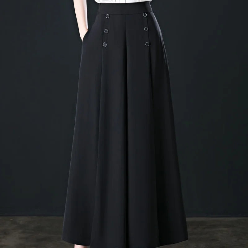 Kimberley – Women's Vintage High-Waist Wide-Leg Pants