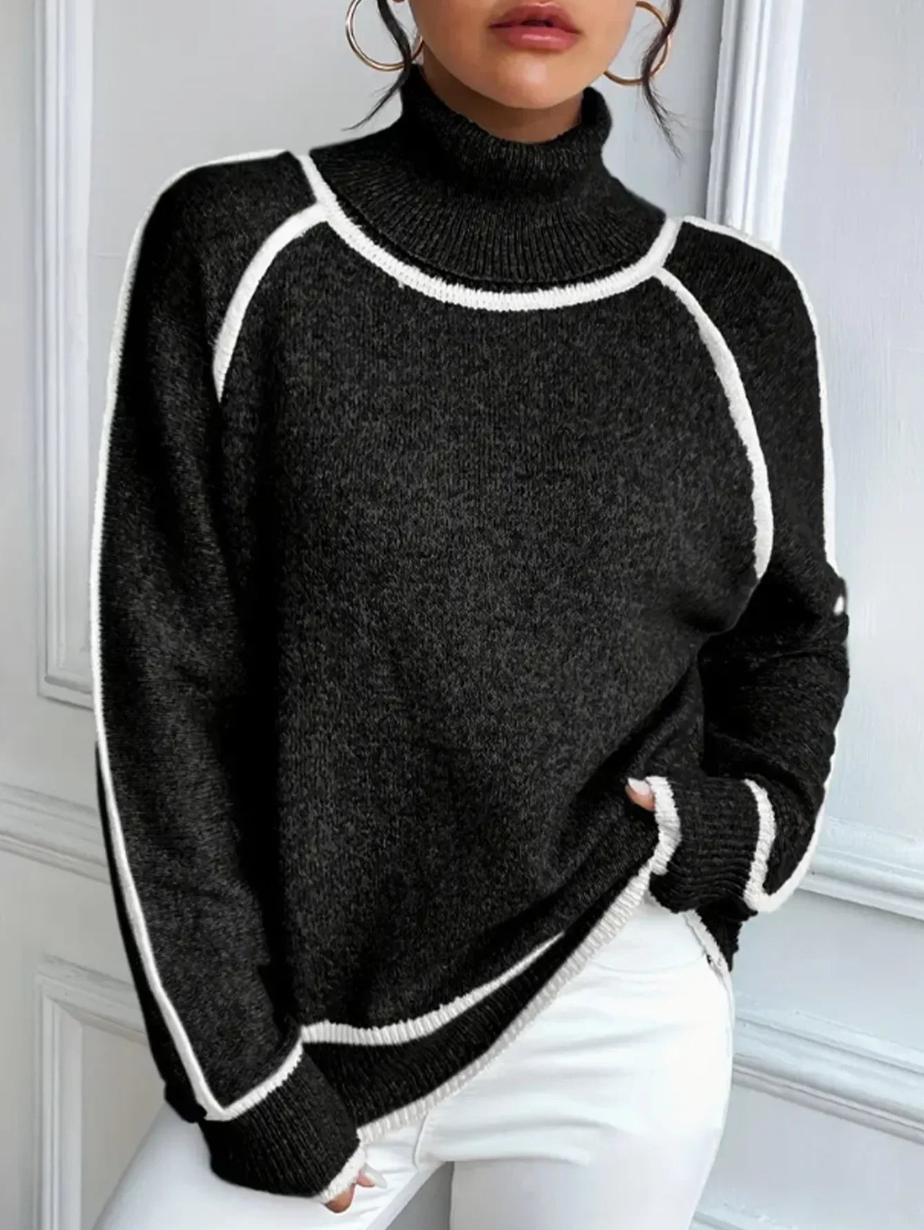 Juliet – Women's Oversized Turtleneck Sweater