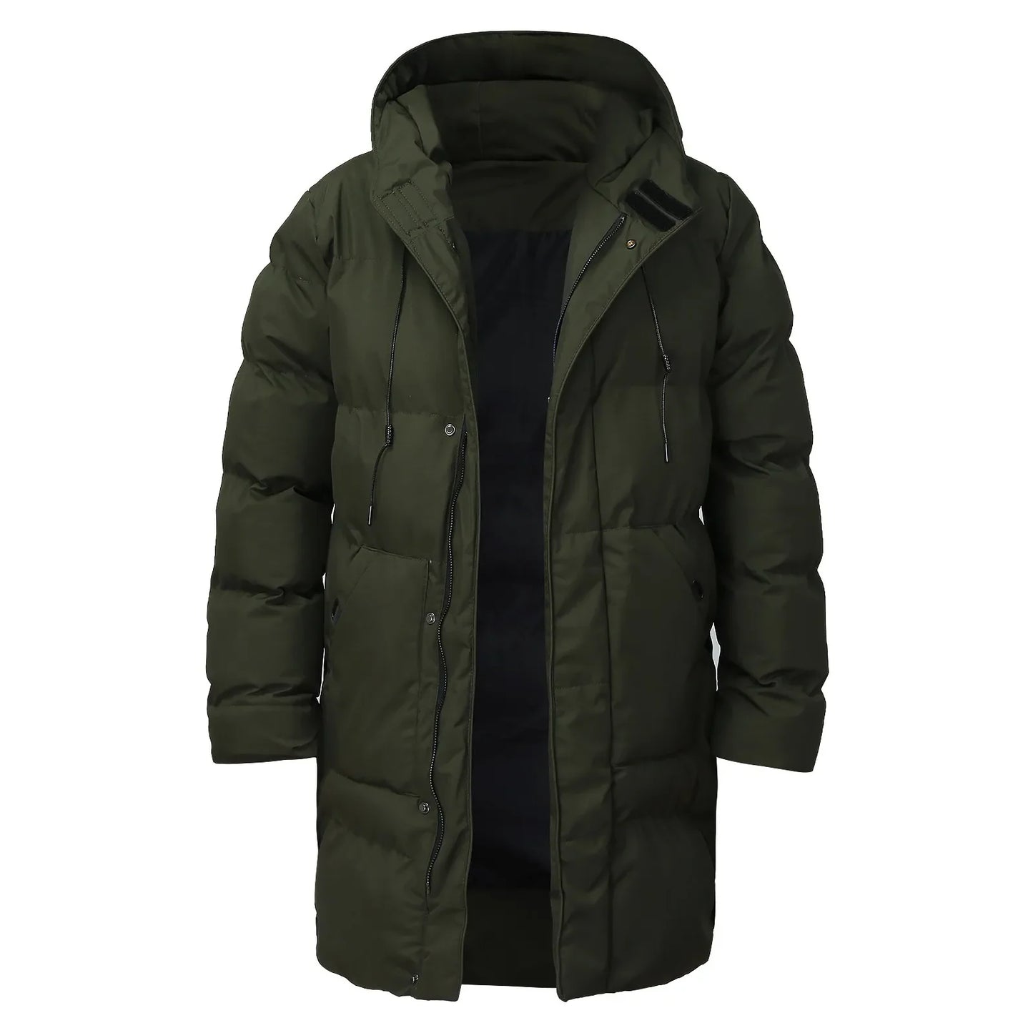 Nigel – Men's Warm and Insulated Long Hooded Puffer Jacket