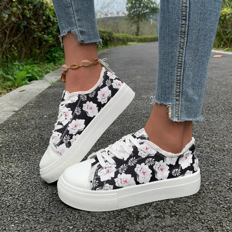 Laila™-Tryckta sneakers för kvinnor