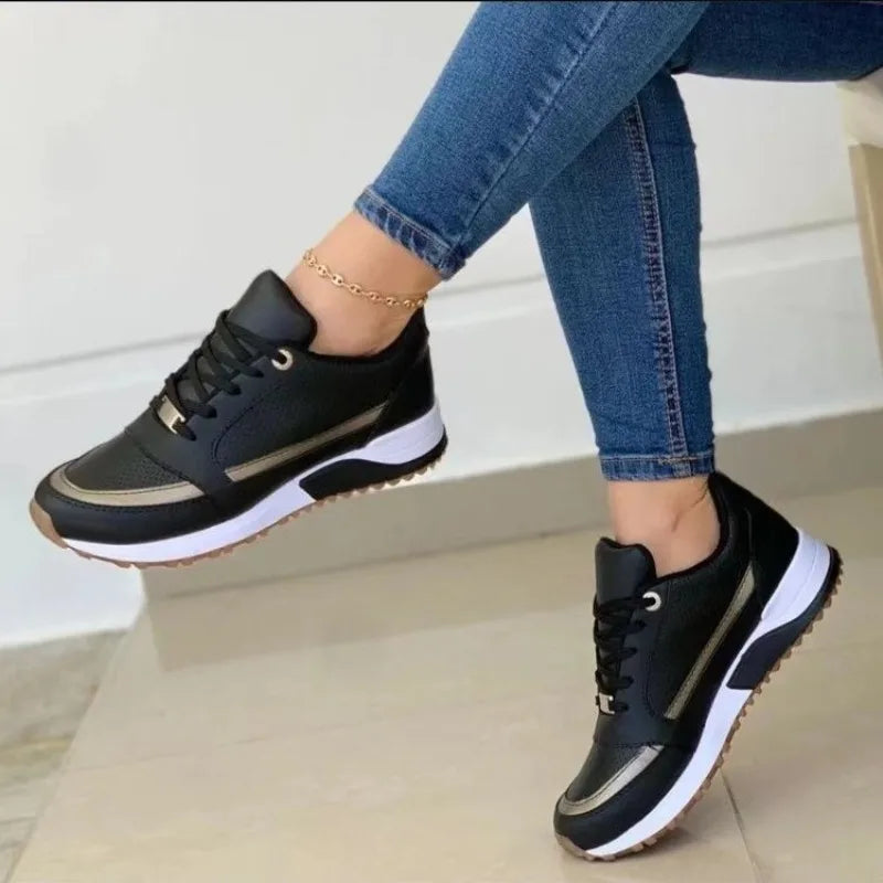 Jessica – Women's Casual Sports Shoes with PU Leather and Comfortable Sole