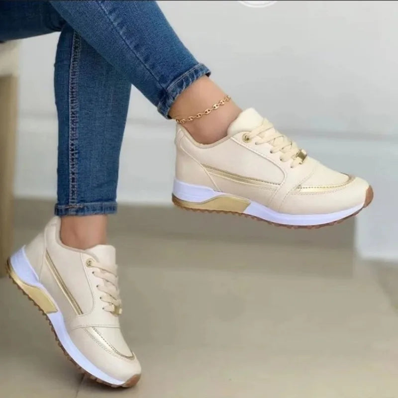 Jessica – Women's Casual Sports Shoes with PU Leather and Comfortable Sole