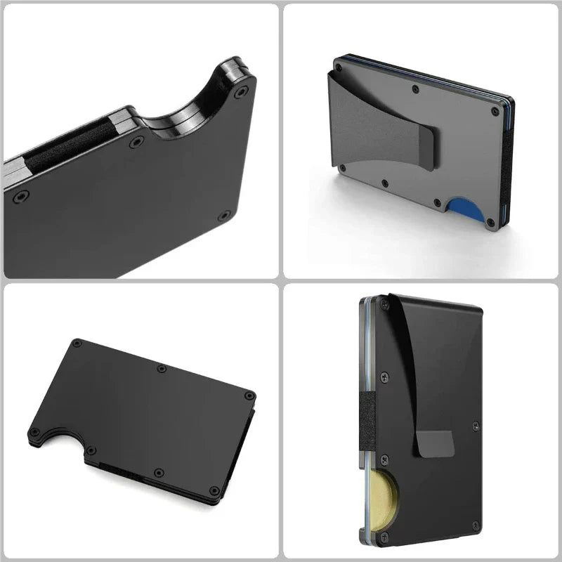 Shaun – Men's Minimalist Metal Wallet with RFID Blocking and Money Clip