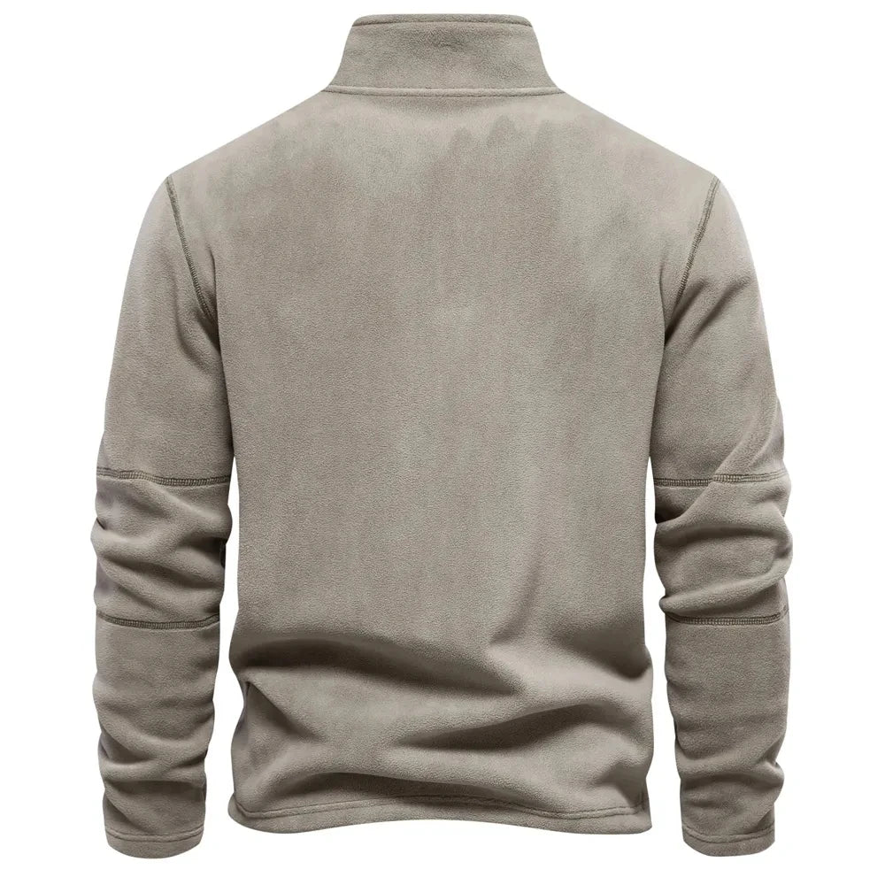 Ken – Men's Soft Shell Zip Collar Turtleneck Sweatshirt