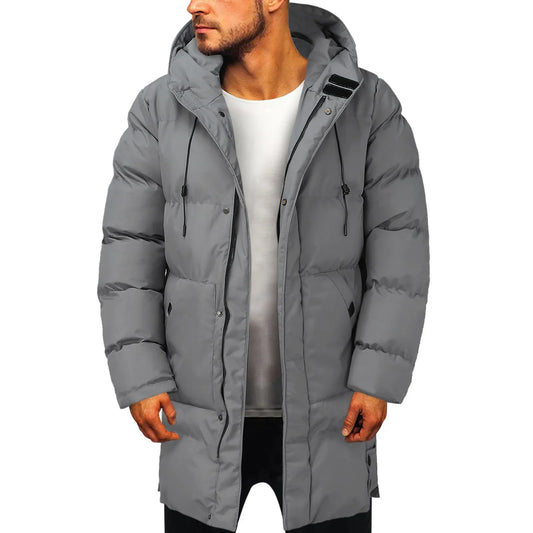 Nigel – Men's Warm and Insulated Long Hooded Puffer Jacket