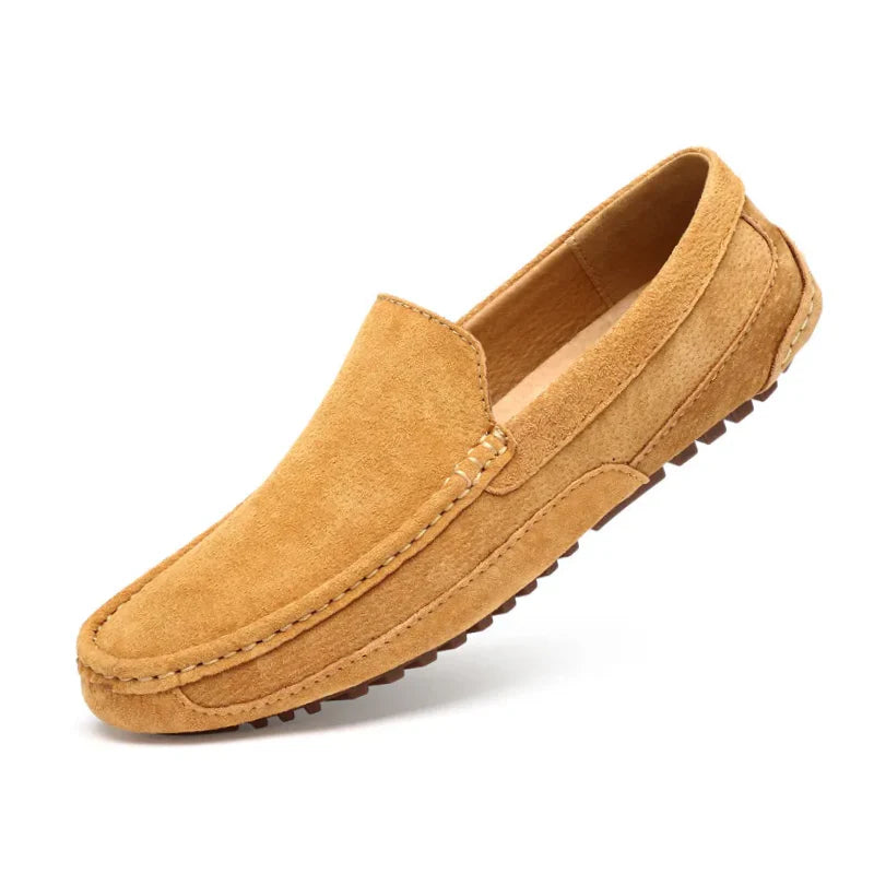 Sonja™-Loafers i äkta mocka