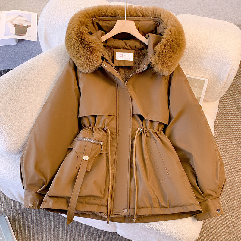 Wendy – Women's Winter Parka with Faux Fur Hood and Adjustable Waist