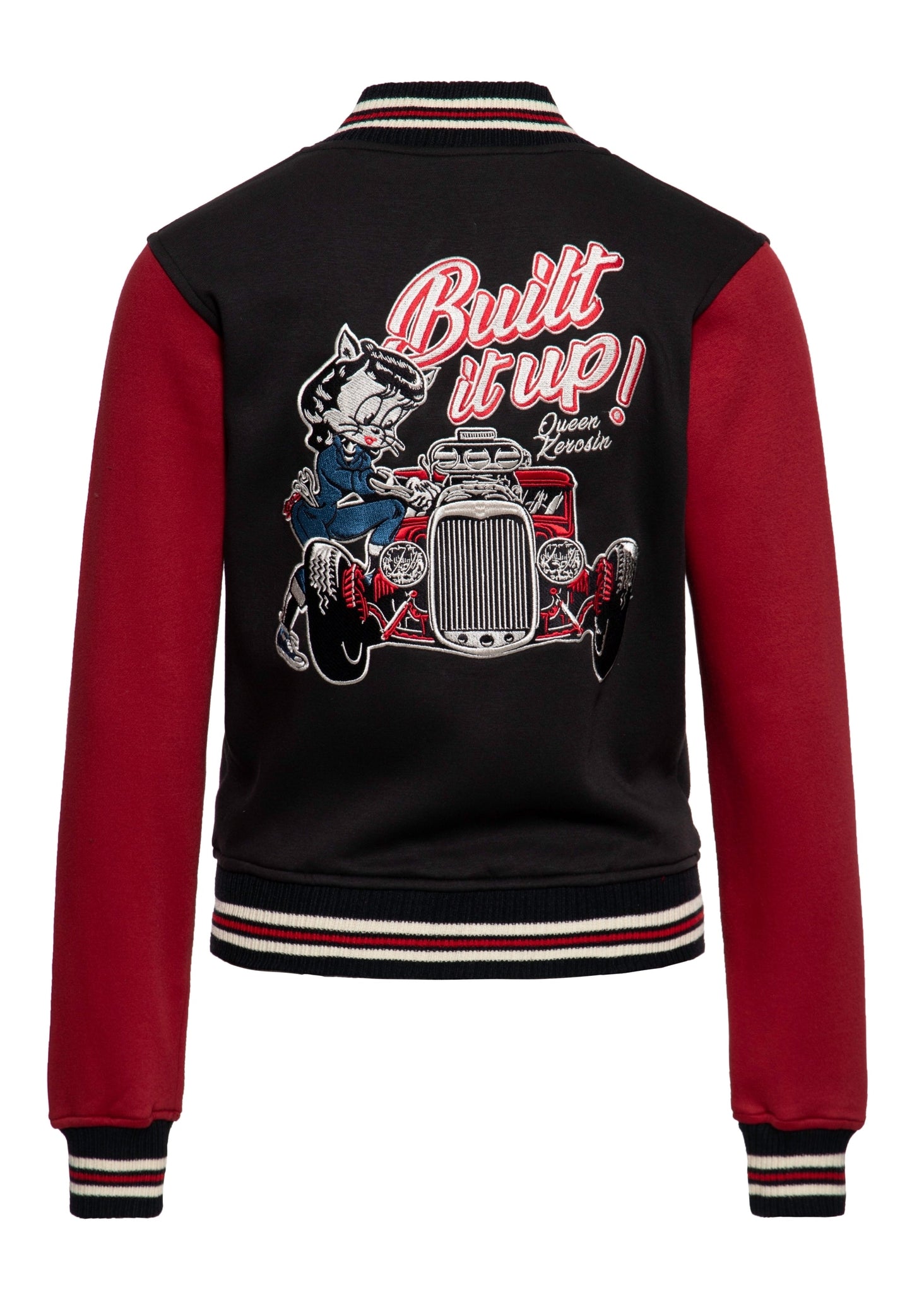 Rose – Women's Varsity Jacket with Vintage Embroidery