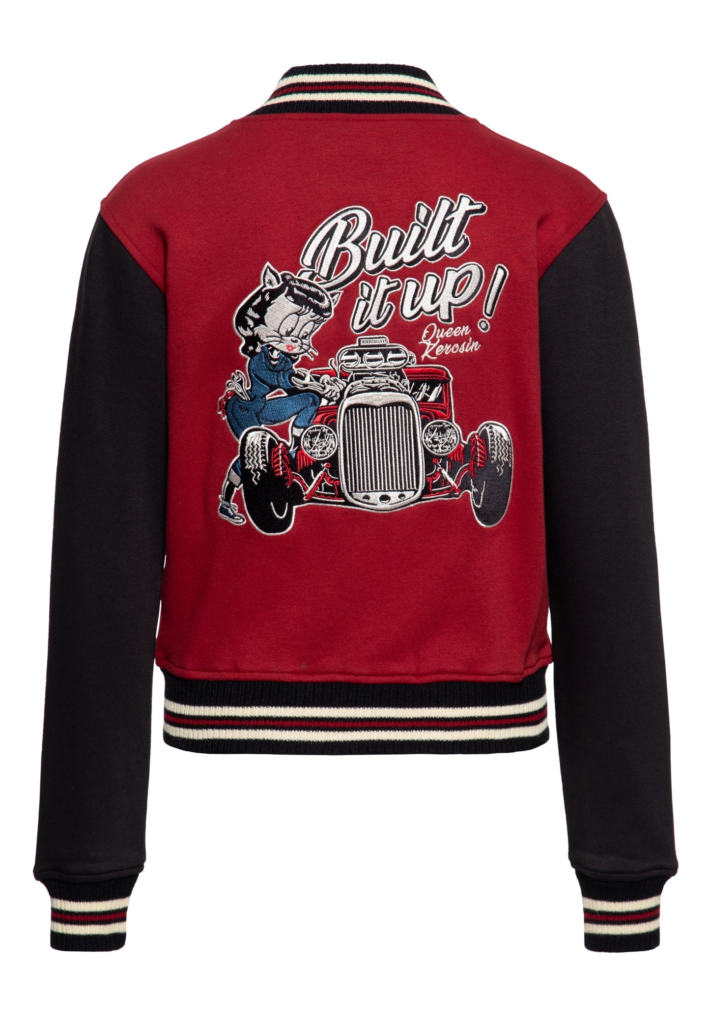 Rose – Women's Varsity Jacket with Vintage Embroidery