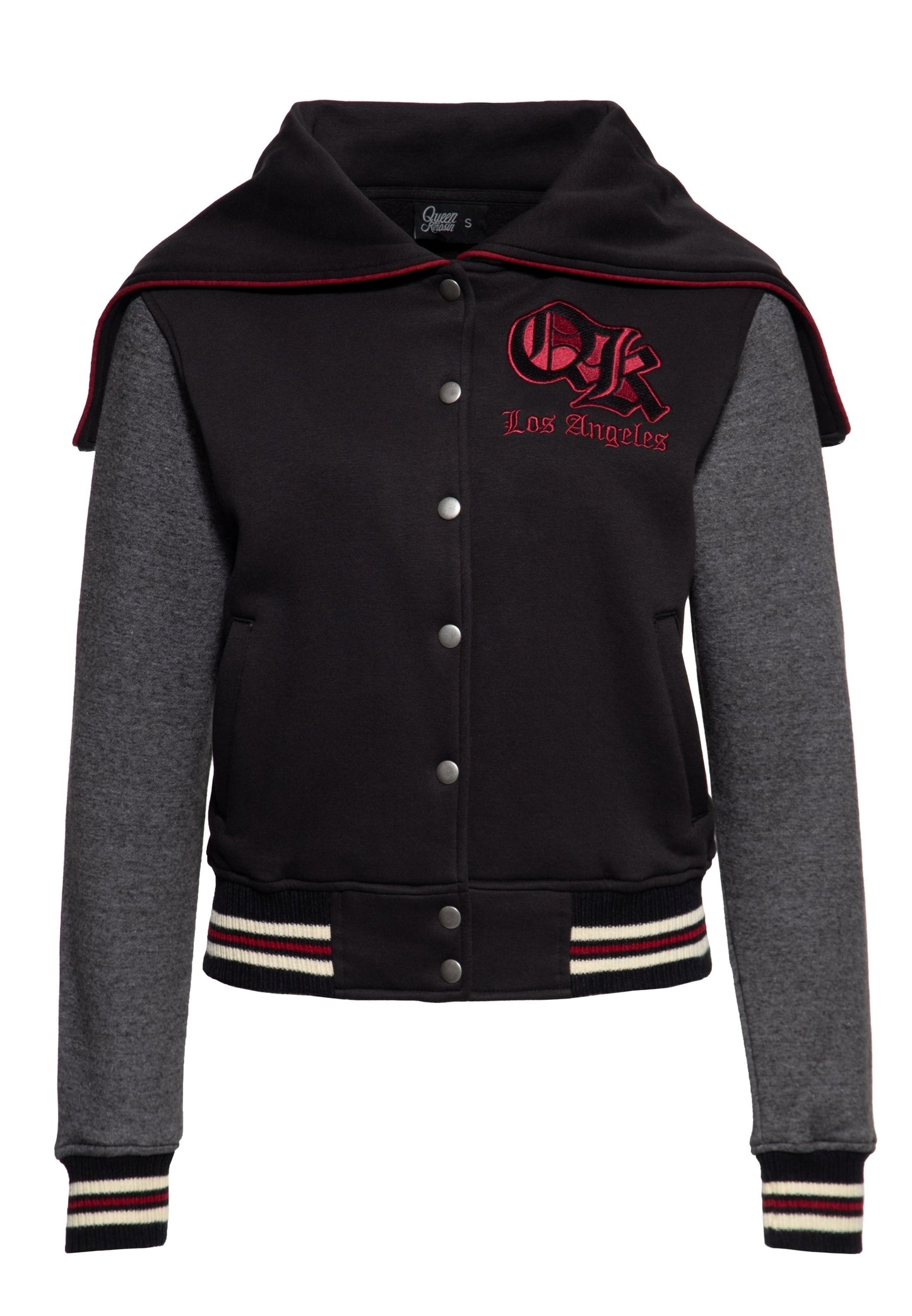 Alice – Women's Varsity Jacket with Detachable Hood