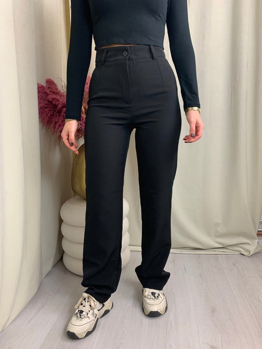 Charlotte – Women's Sleek Black Power Pants