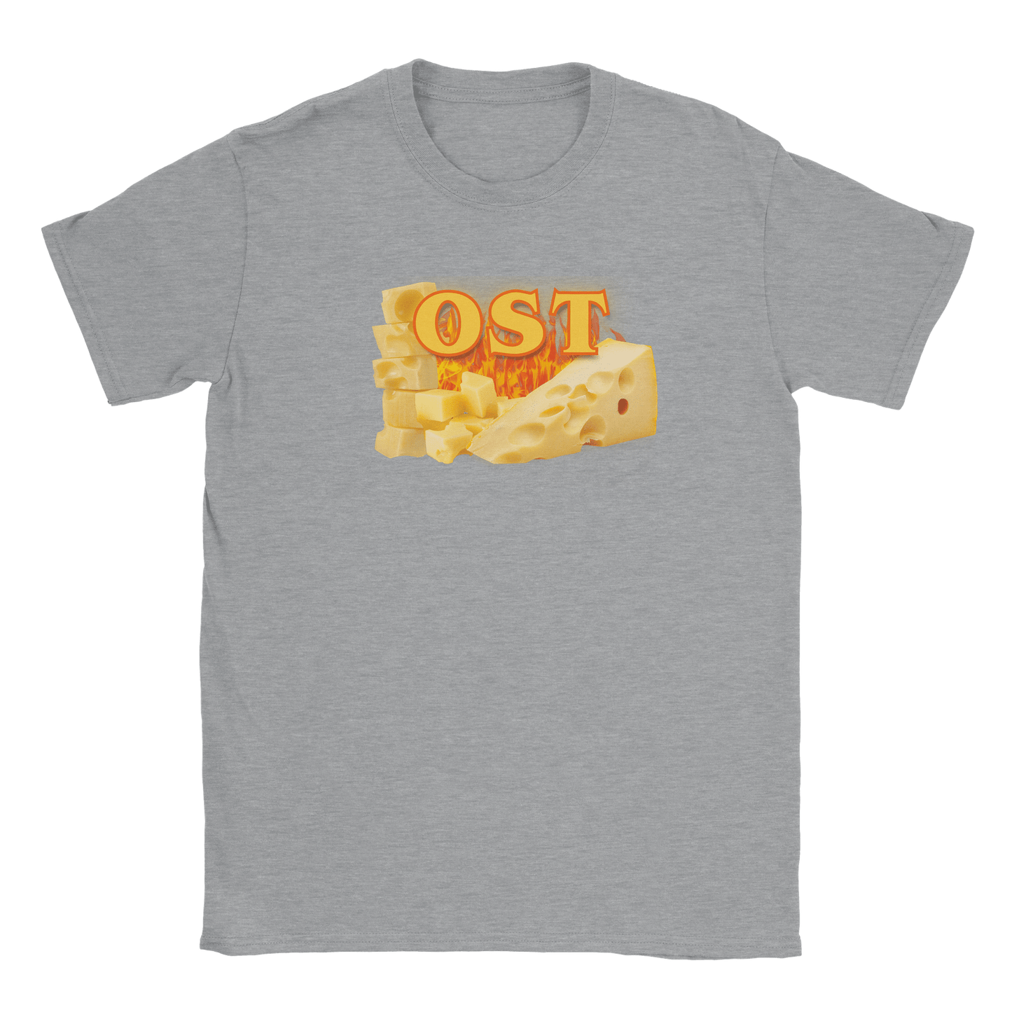 Rory – Unisex Cheese Print T-Shirt