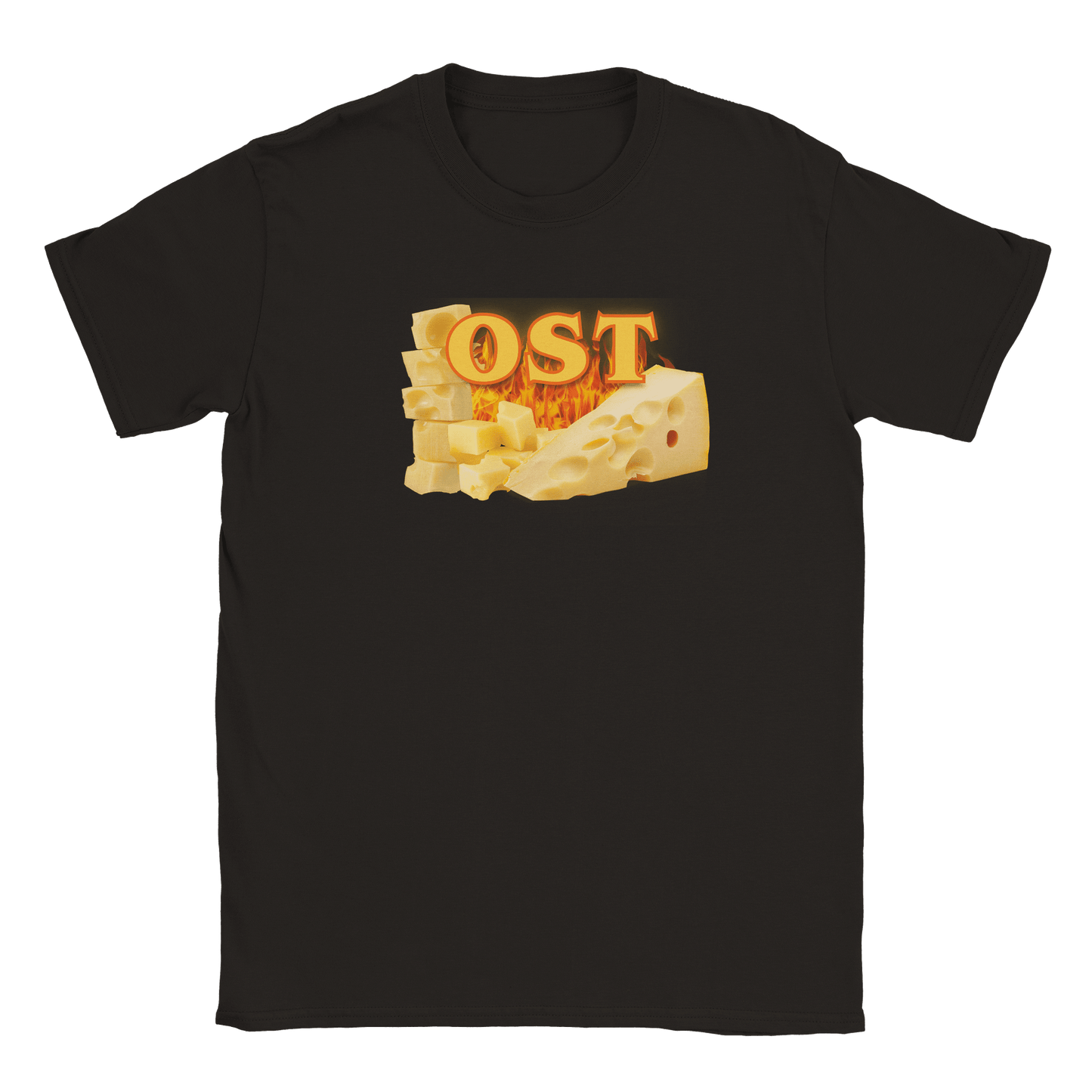 Rory – Unisex Cheese Print T-Shirt